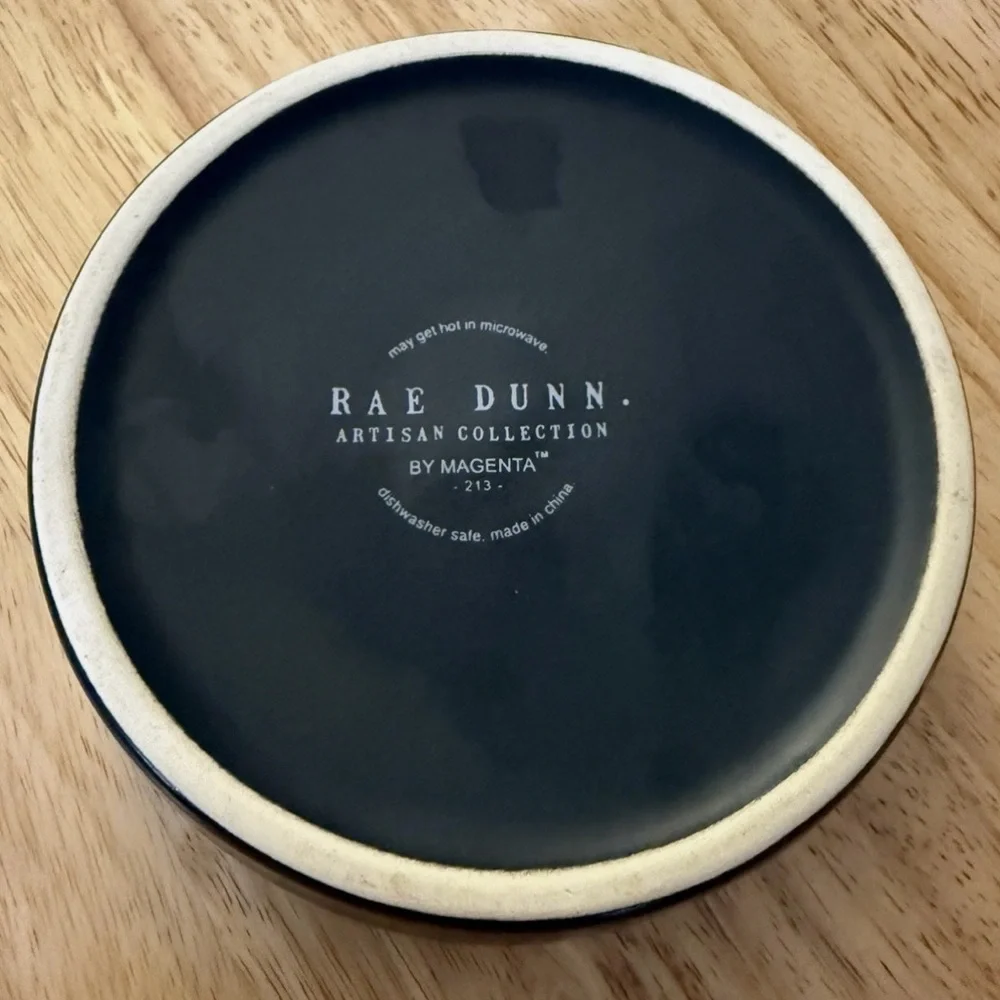Rae Dunn Halloween Orange and Black Cat Bowls, 2 Pieces, BOO & WICKED CUTE